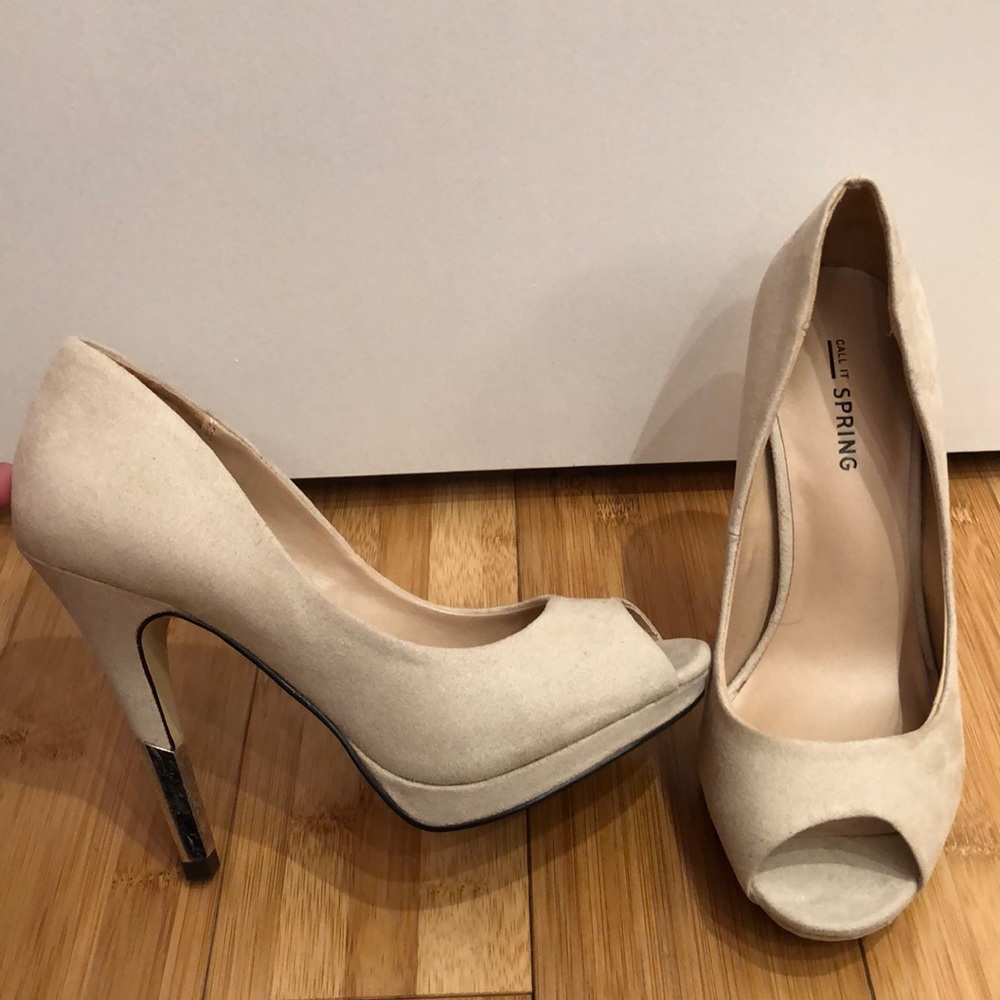 Suede open toe